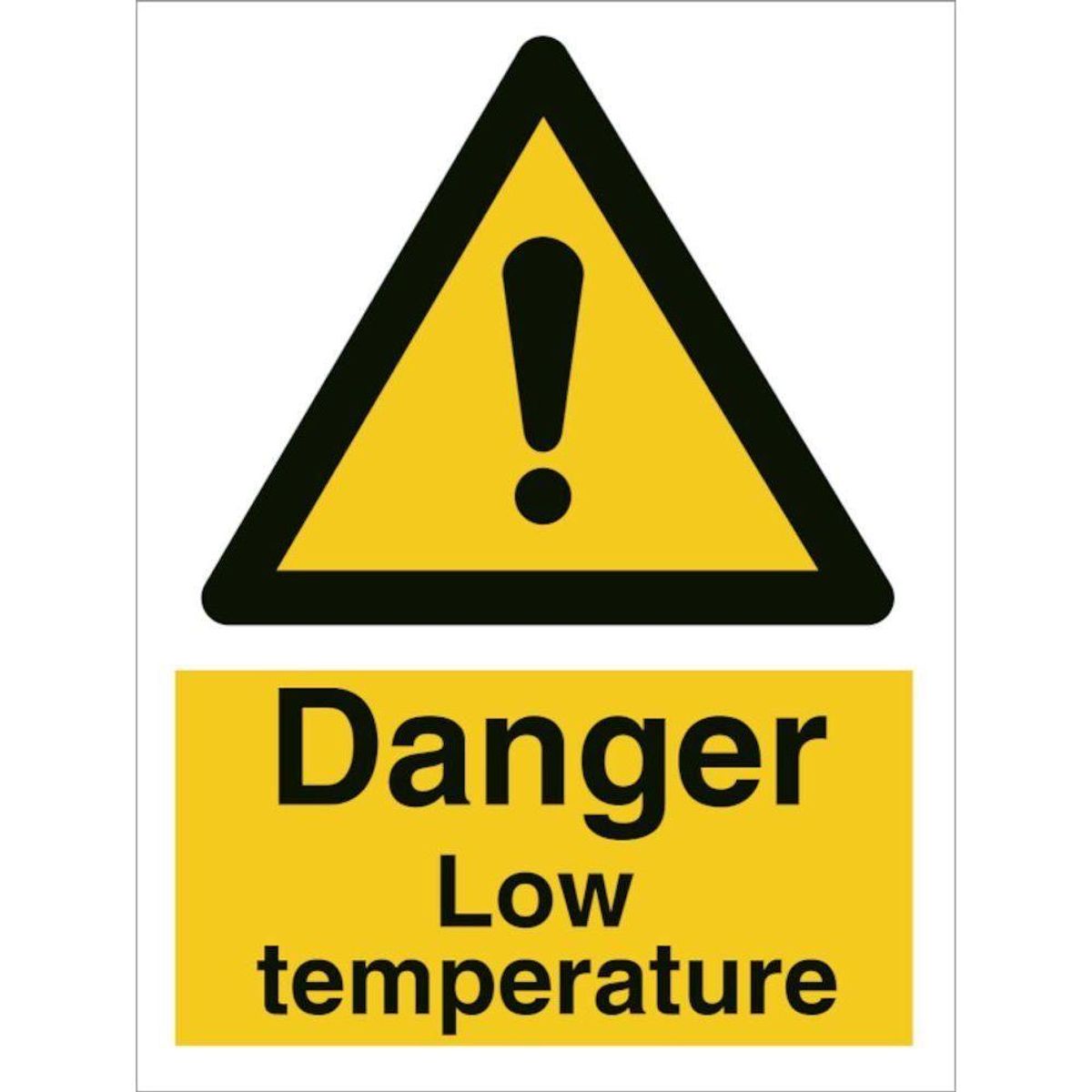 Sign IMO Danger low temperature 107014