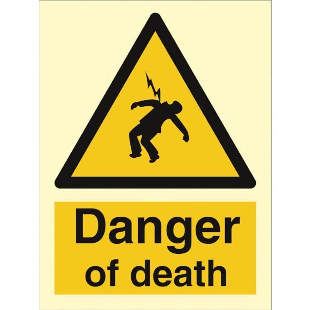 Sign IMO Danger of death 107091