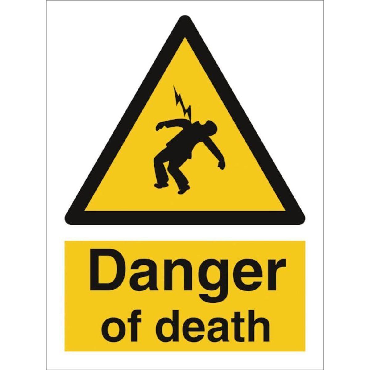 Sign IMO Danger of death 107091