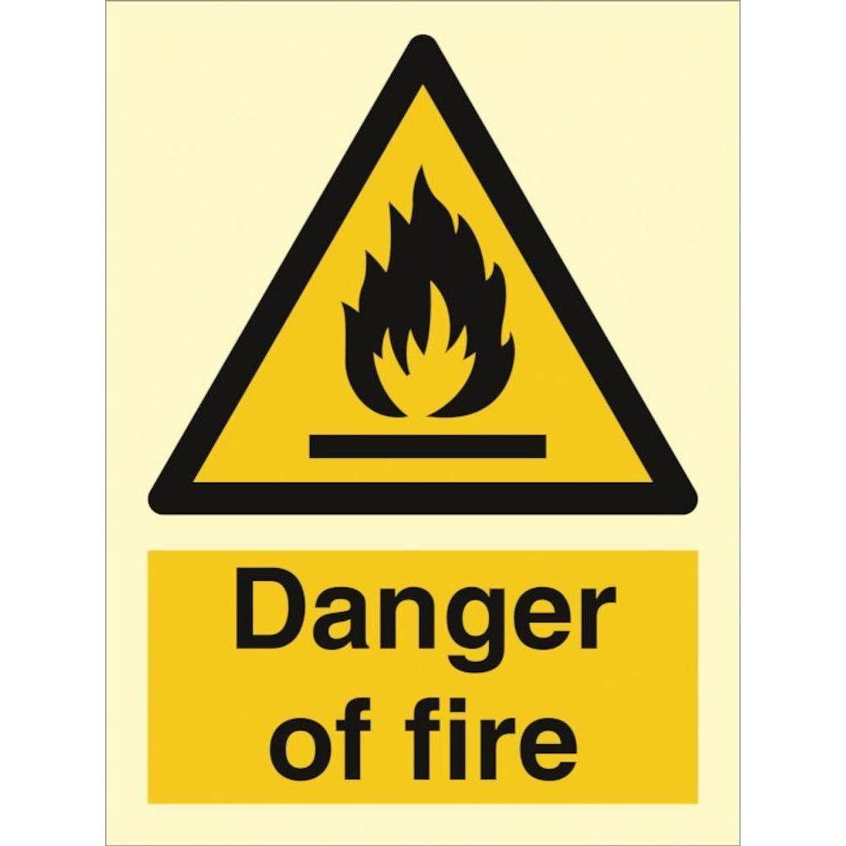 Sign IMO Danger of fire 107004