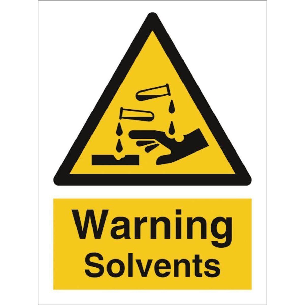 Sign IMO Danger solvents 107122