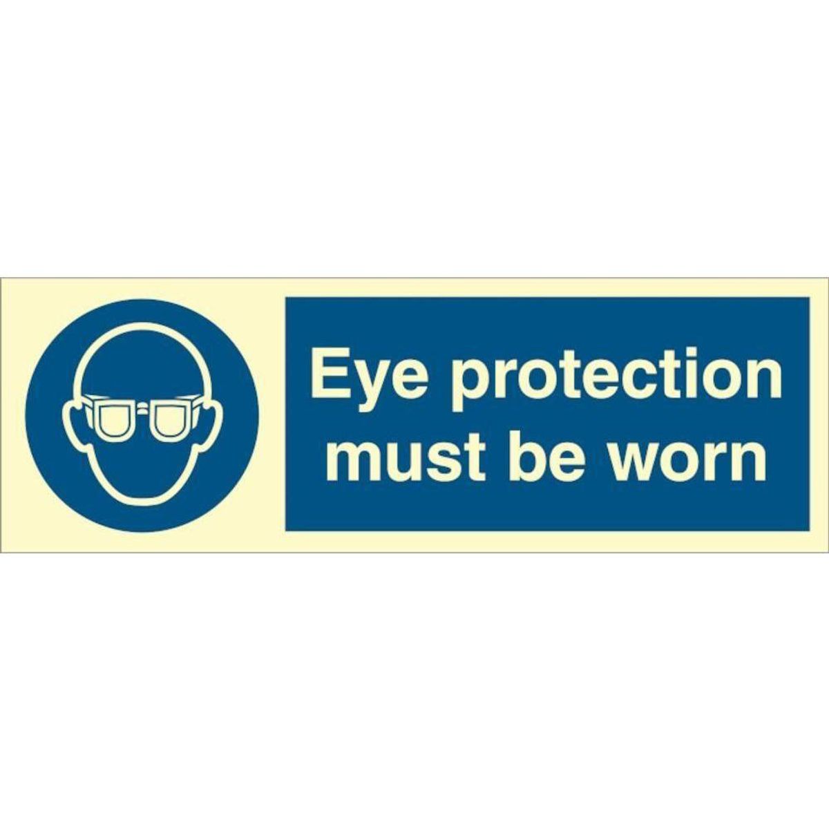 Sign IMO Eye protection must 106231