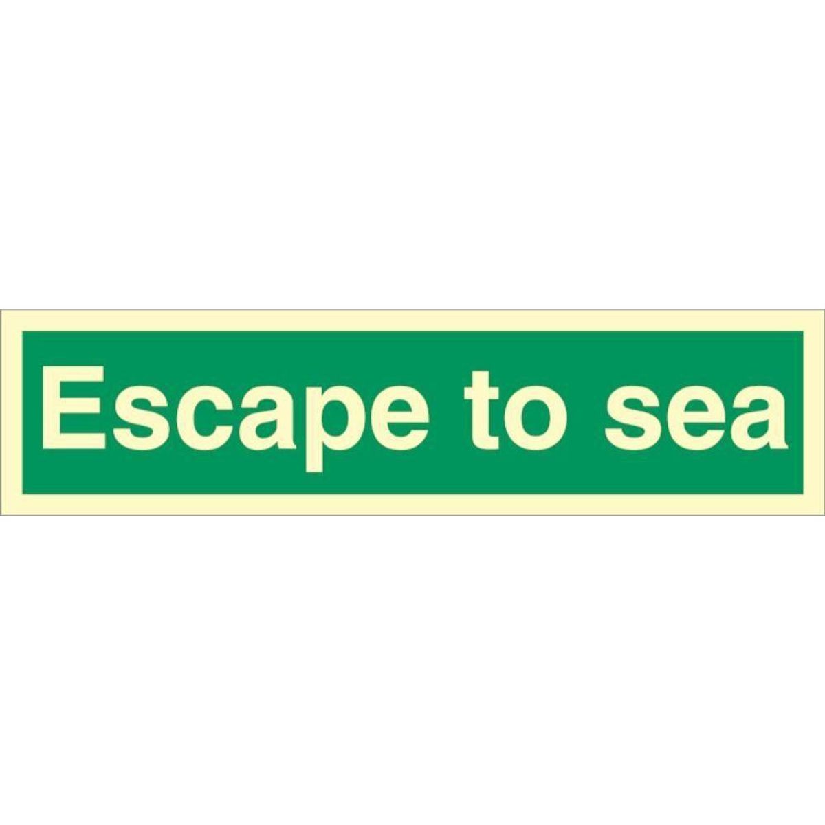 Sign IMO Escape to sea 100092