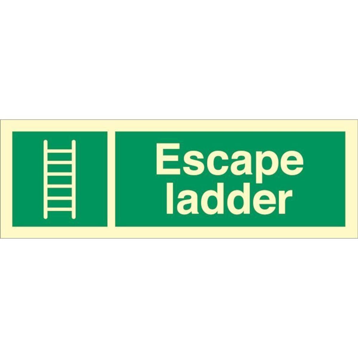 Sign IMO Escape ladder 102004