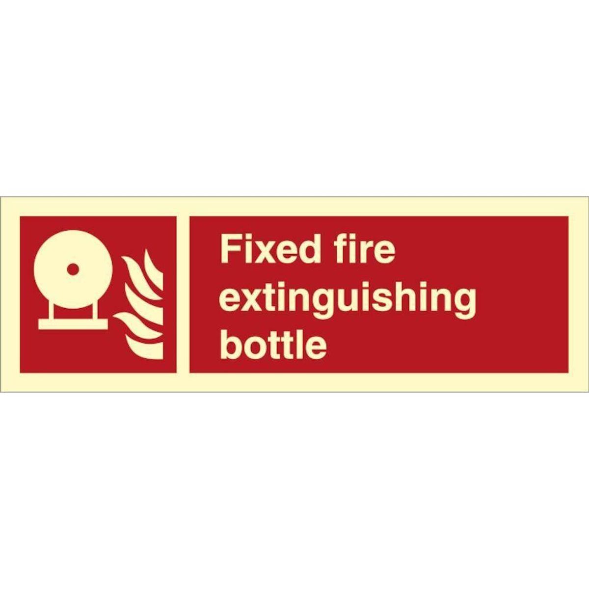 Sign IMO Fixed fire extinguishing bottle 105014