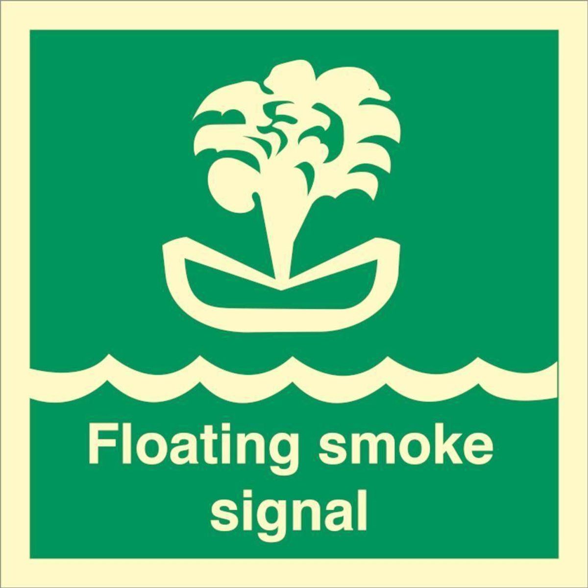 Sign IMO Floating smoke signal 103141