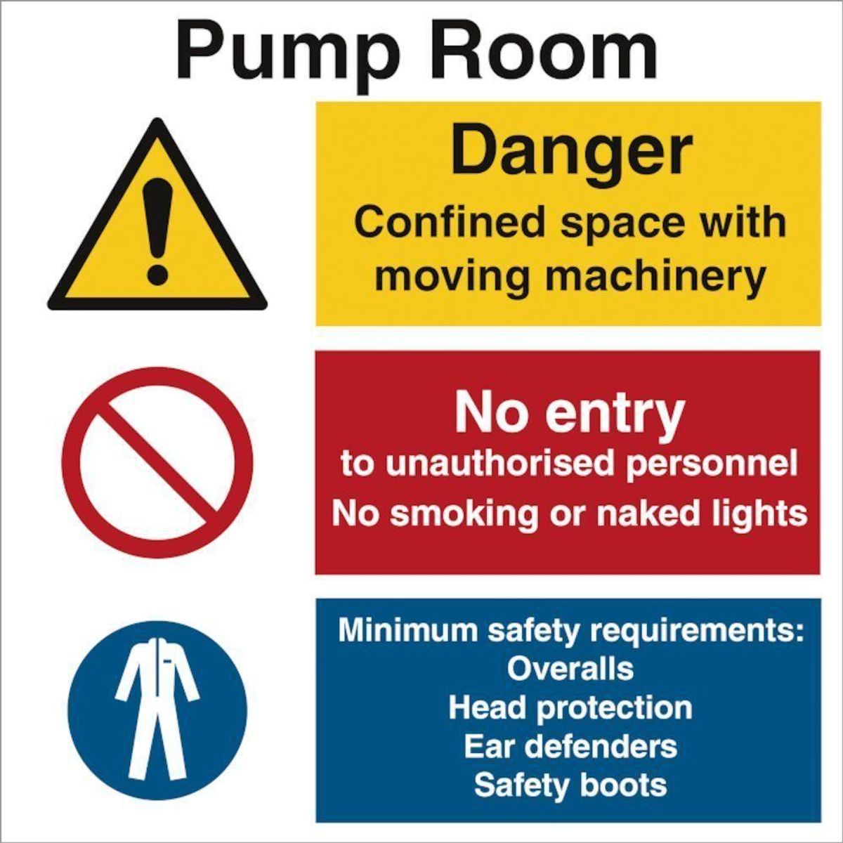 Sign IMO Pump Room