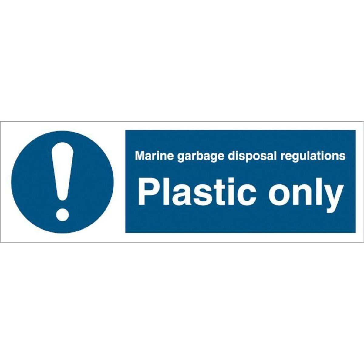 Sign IMO Plastic only