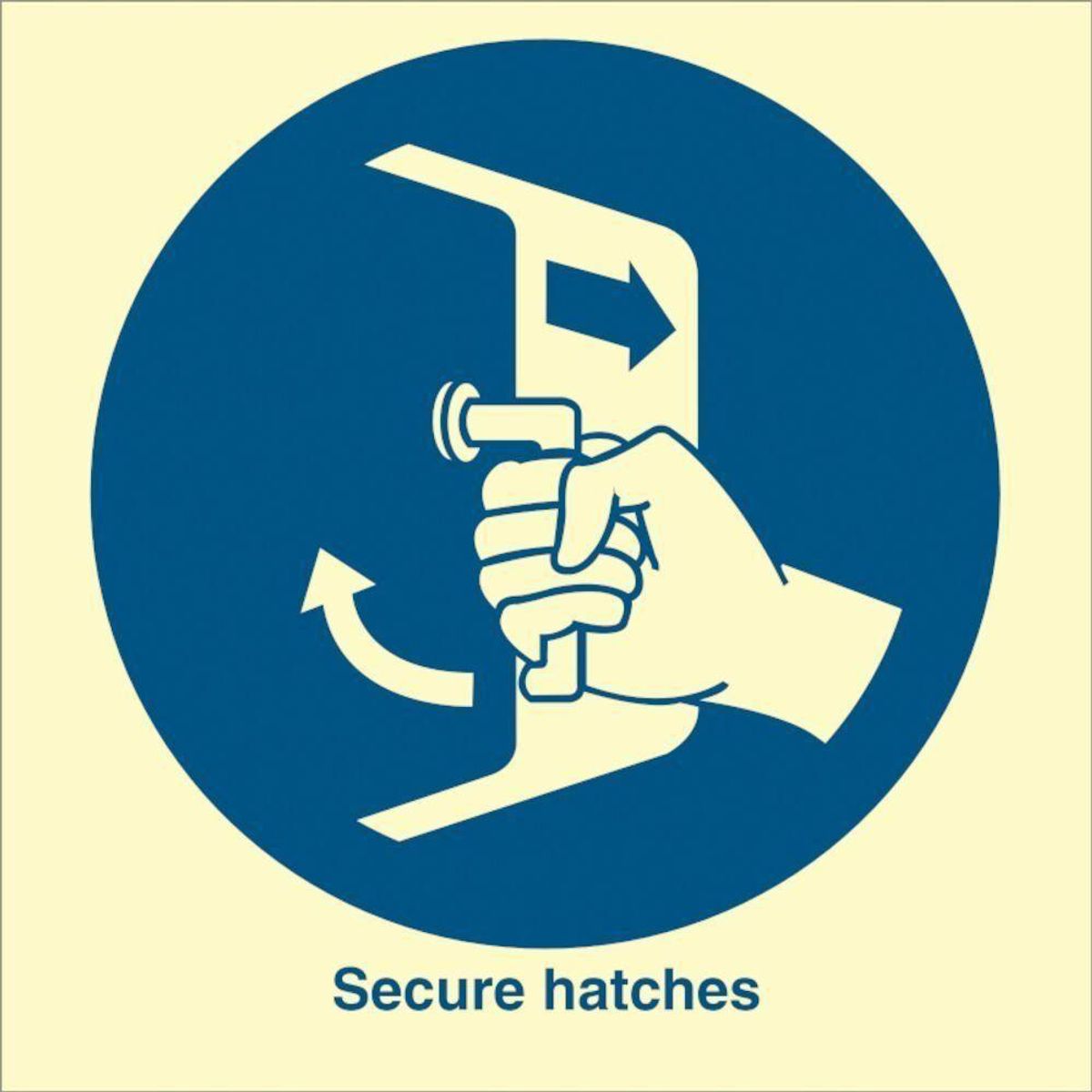 Sign IMO Secure hatches