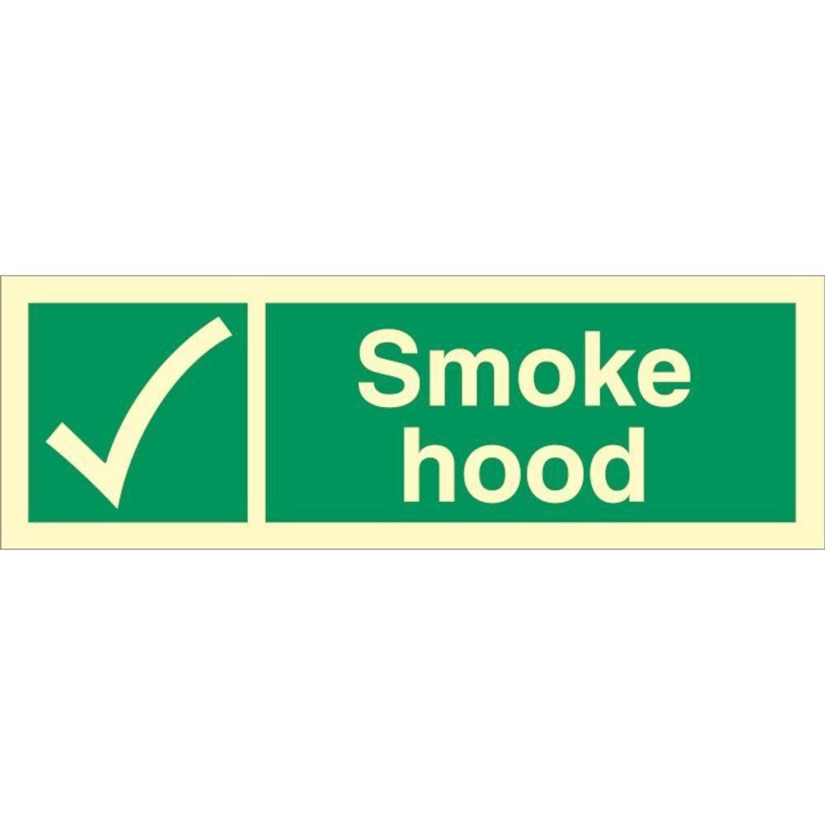 Sign IMO Smoke hood 102012