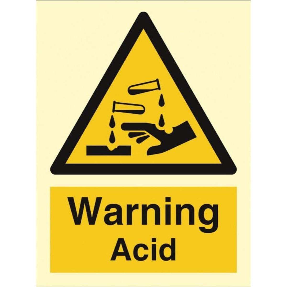 Sign IMO Warning - Acid