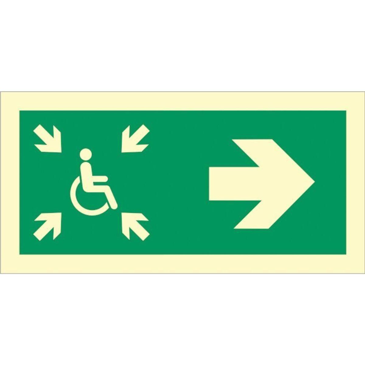 Sign IMO Wheelchair direction right