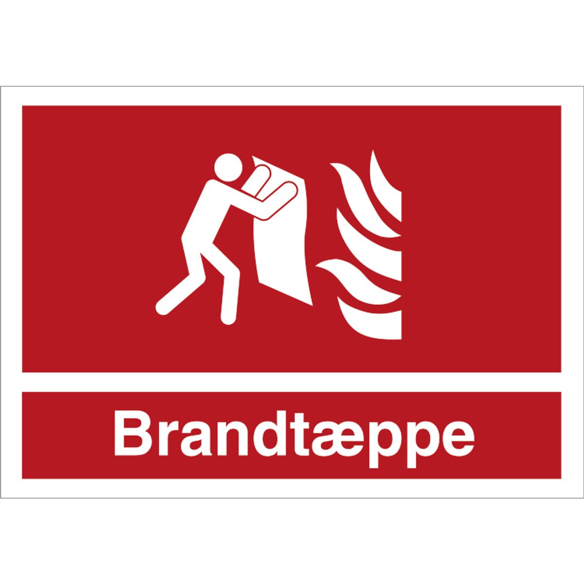 Skilt Brandtæppe