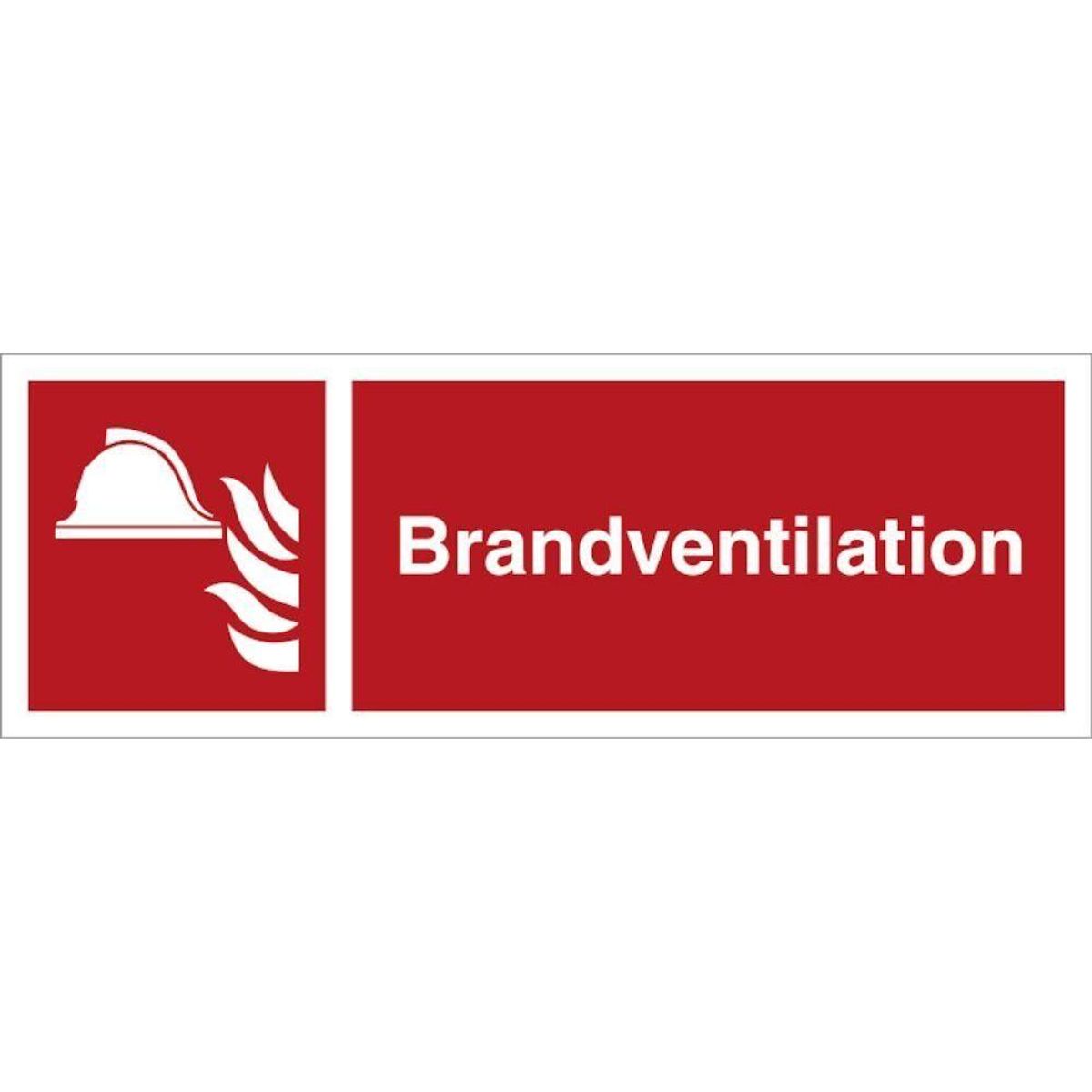 Skilt Brandventilation H484