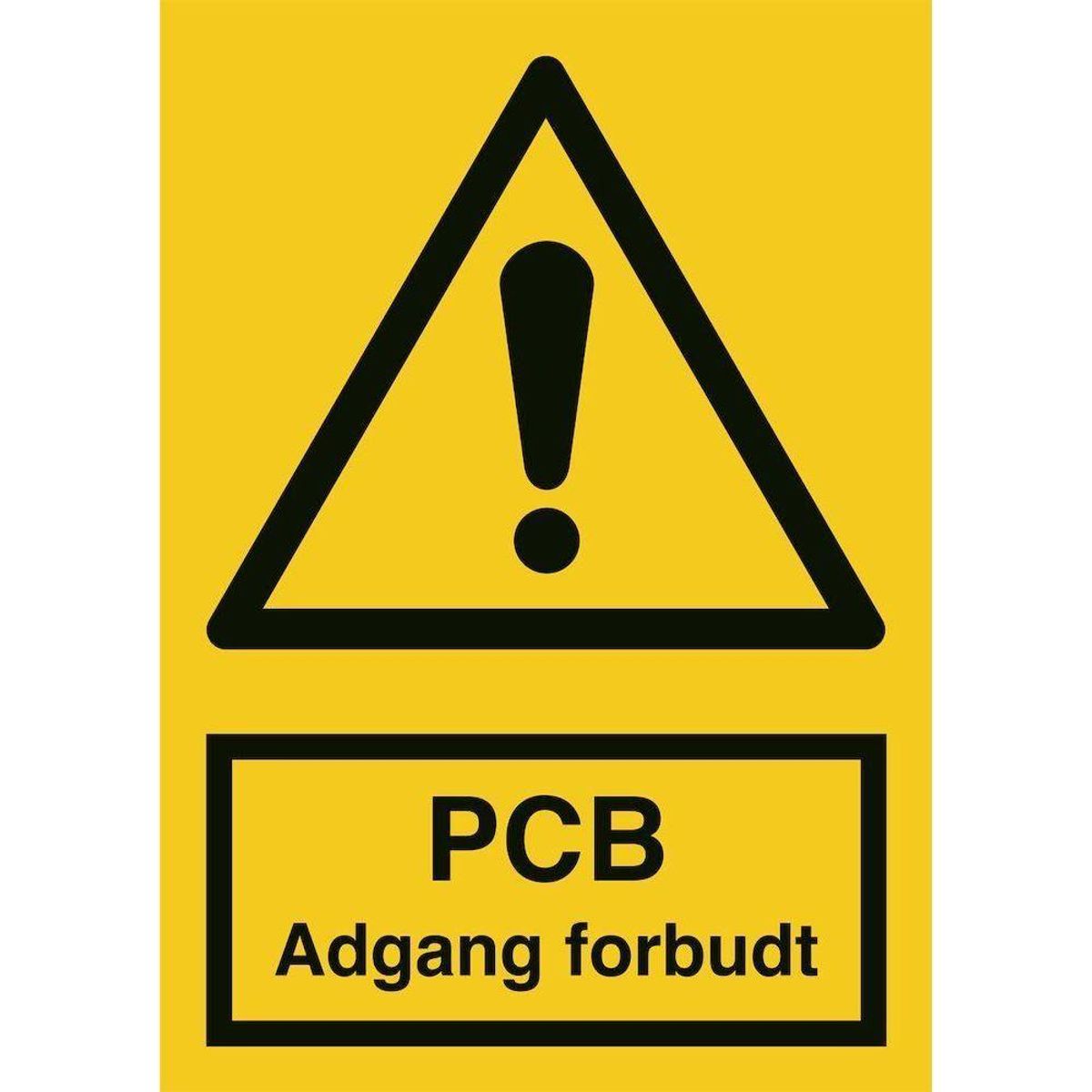 Skilt PCB adgang forbudt