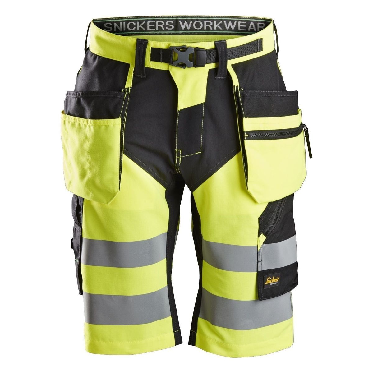 Snickers FW shorts+ med hylsterlommer Hi-Vis klasse 1 6933