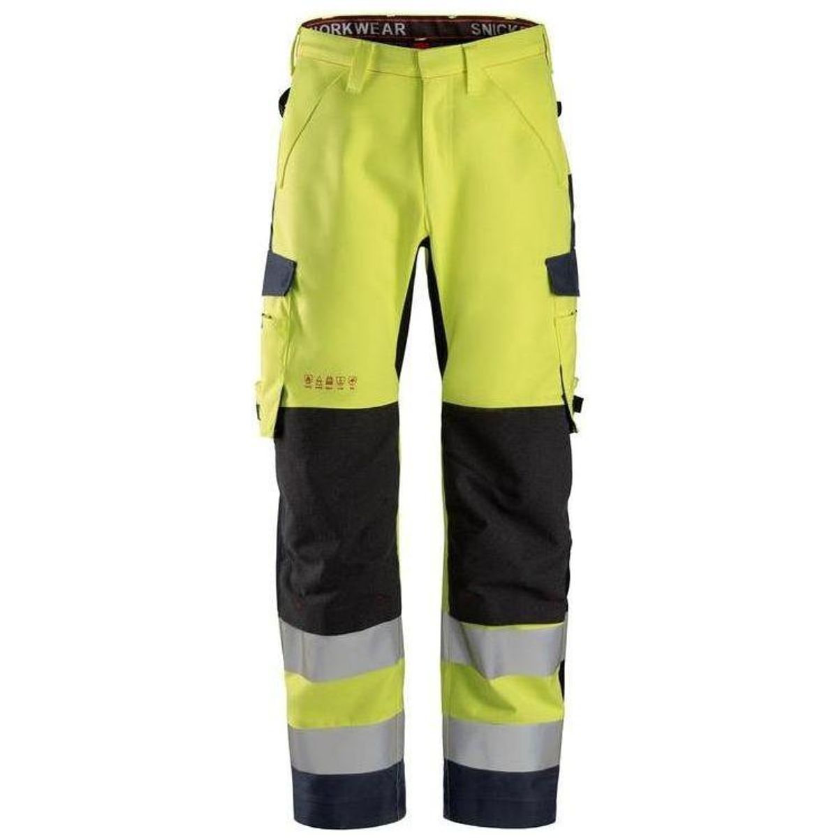 Snickers PW skalbuks Hi-Vis klasse 2 6563