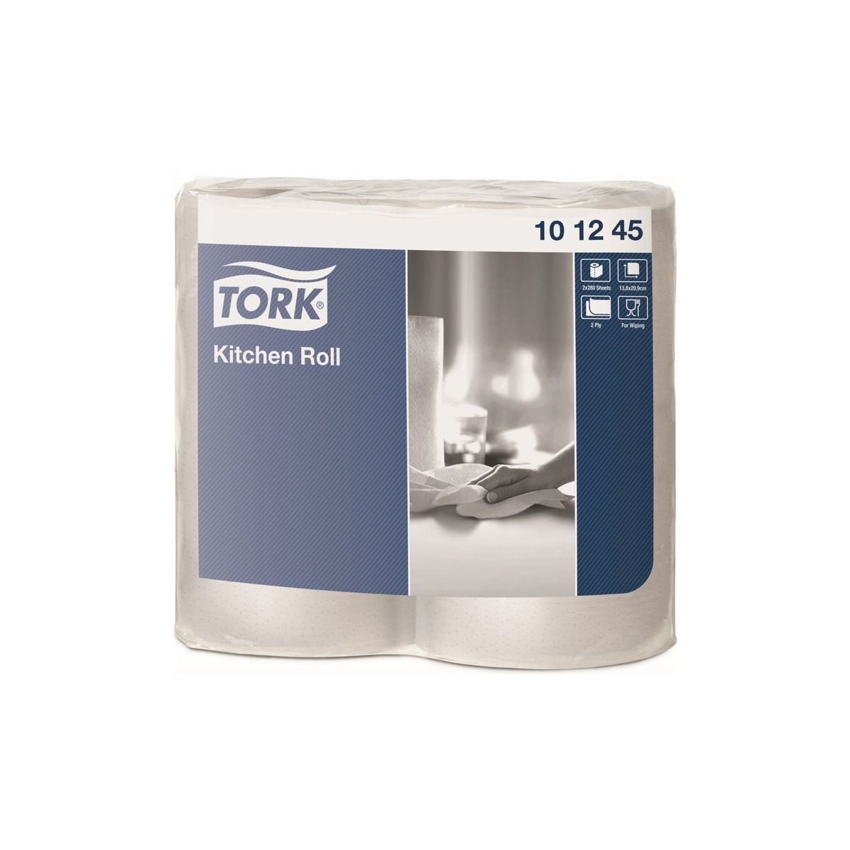 Tork 101245 køkkenrulle plus extra lang hvid 2 lag 280 ark 14 ruller