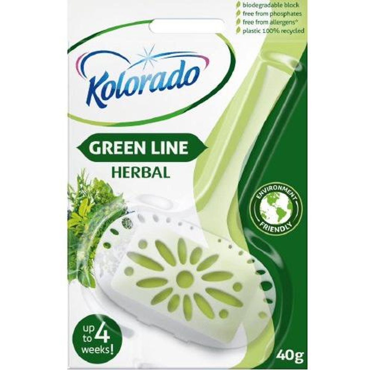 WC Fresh herbal greenline med holder