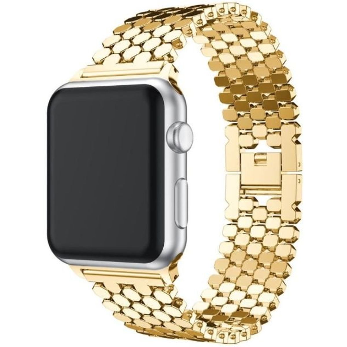 Apple Watch Dotted Rustfri Stål Rem Guld (38/40 mm) - iHero