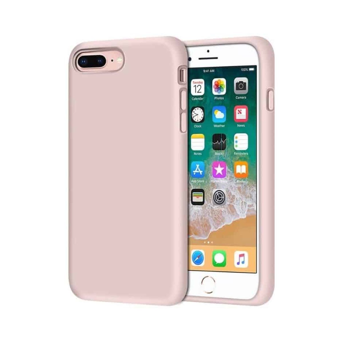 IPHONE 7+/8+ LIQUID SILIKONE COVER - Pink - iHero