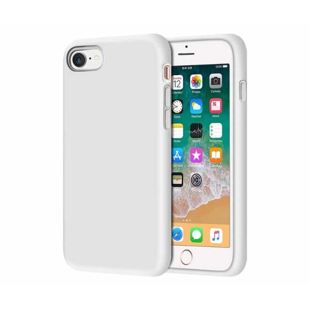 IPHONE 7/8/ SE 2020/SE 2022 LIQUID SILIKONE COVER - Hvid - iHero