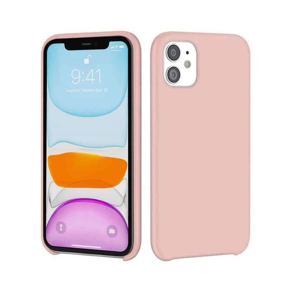 IPHONE 11 LIQUID SILIKONE COVER - Pink - iHero