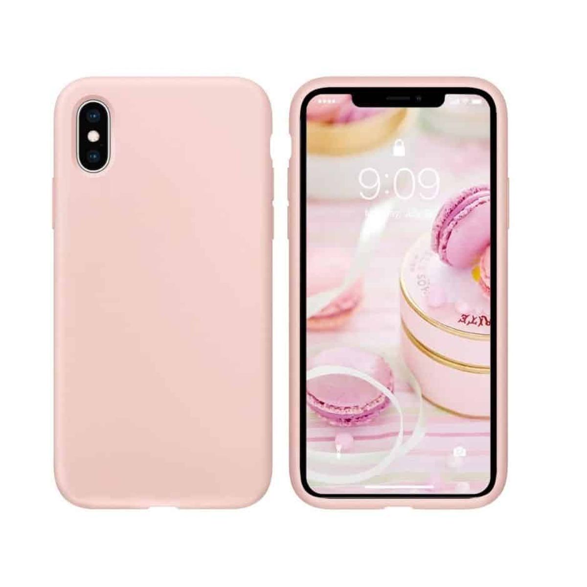 IPHONE X/XS LIQUID SILIKONE COVER - Pink - iHero