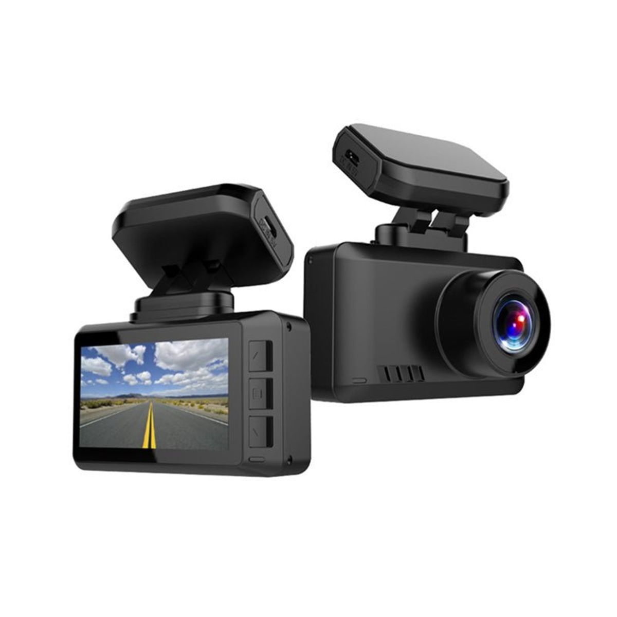 Ultra HD 4K Dashcam - GPS, WIFI, med indbygget 2.45'' IPS skærm - iHero