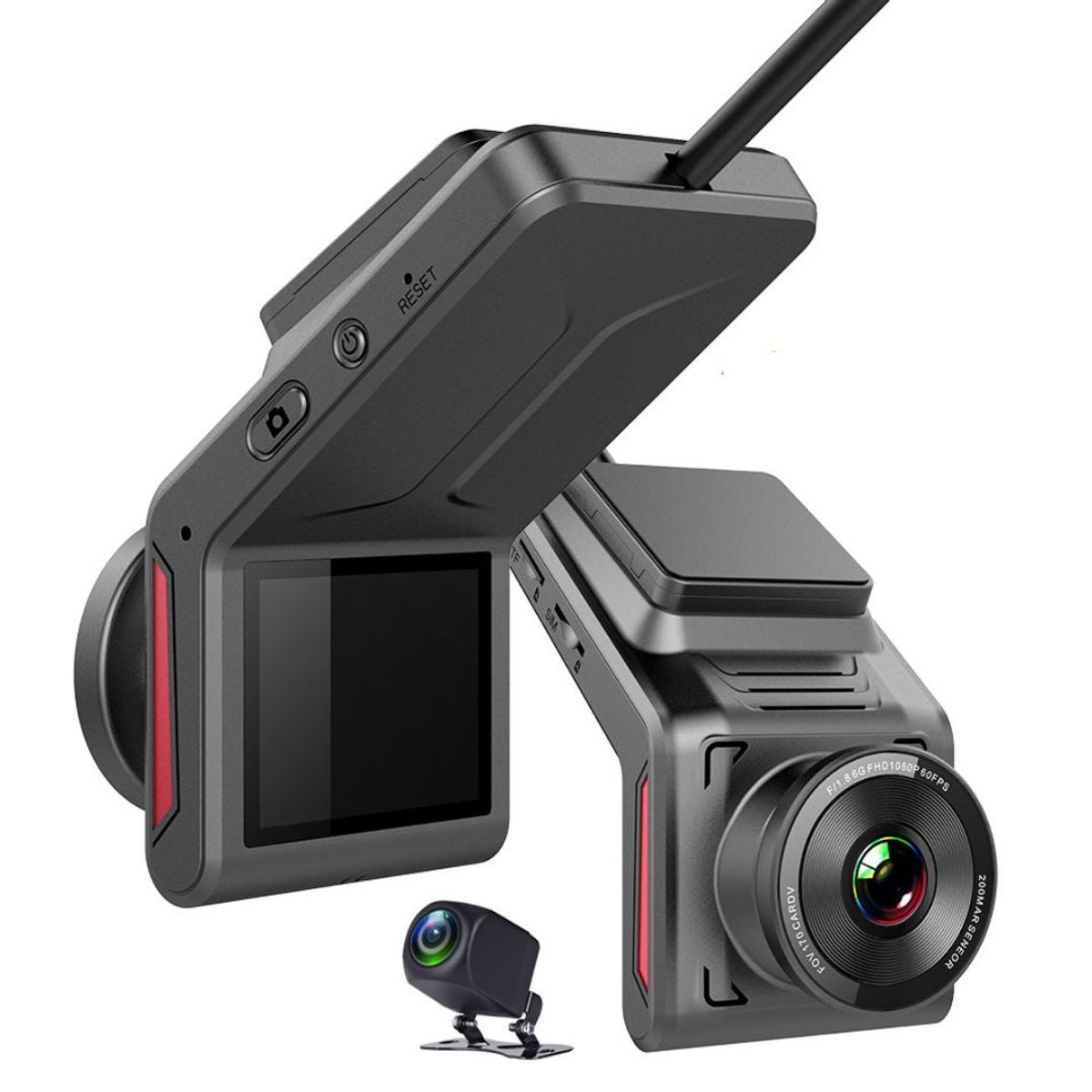 4G, 1080P Fuld HD Dashcam, 2" skærm, Livestream, G-Censor, GPS og meget mere! - iHero