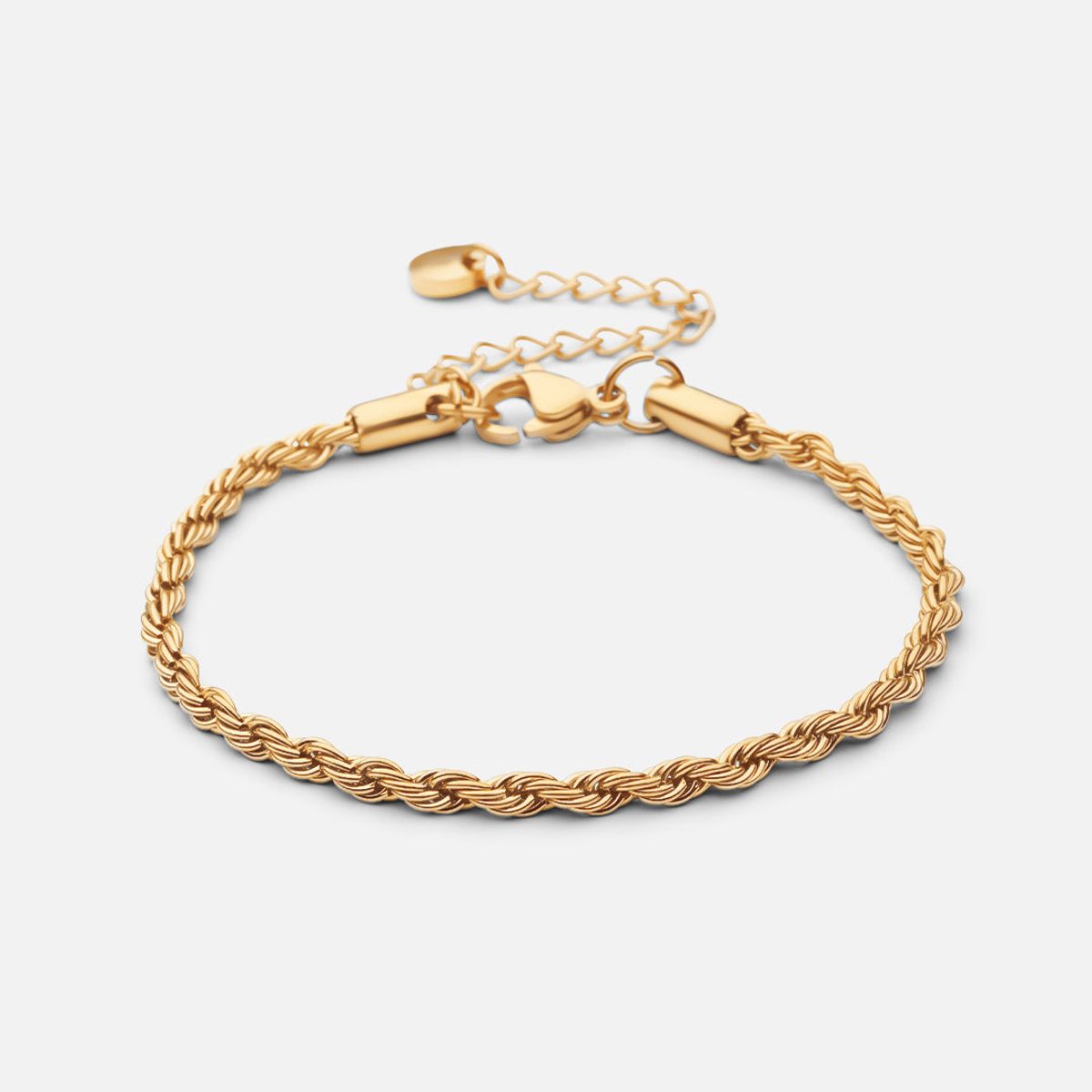 Twisted Rope Armbånd 18K Guldbelagt 3mm