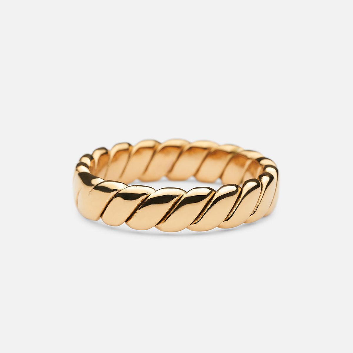 Twist Chain Ring 18K Guldbelagt