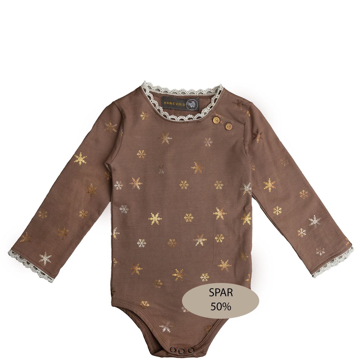 Sara body, sneprint i guld 50% - Caribou / 74