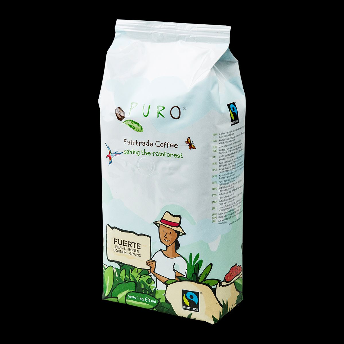 Puro Fuerte Kaffebønner - 1 kg.