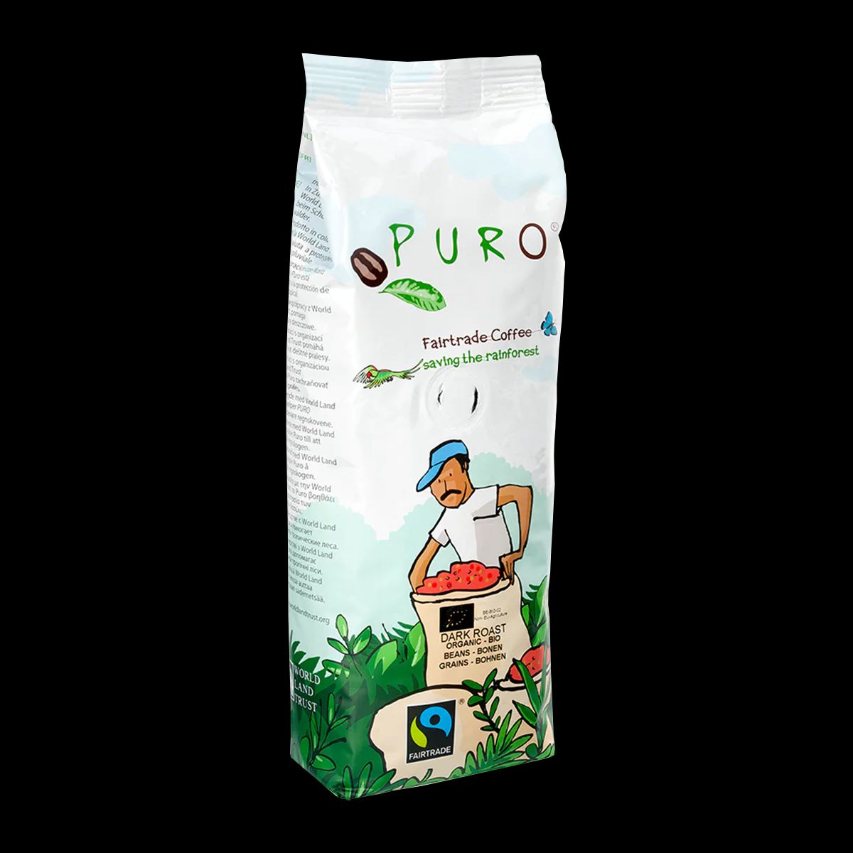 Puro Organic Dark Roast Kaffebønner 250 g. - 250 g.