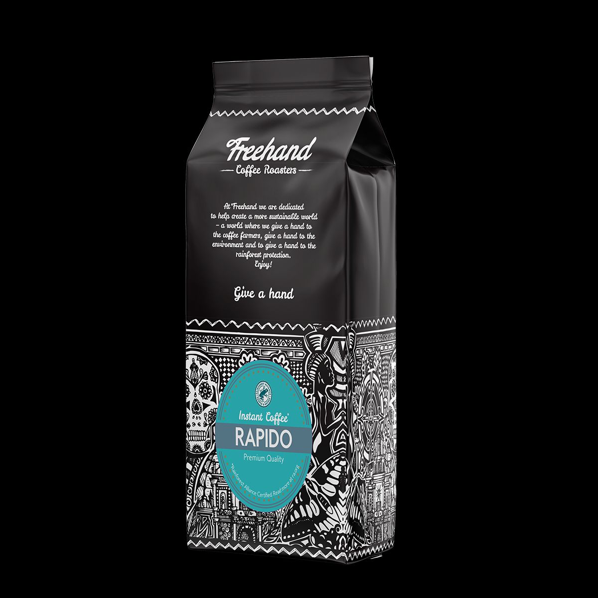 Freehand Rapido instant kaffe - 300 g.