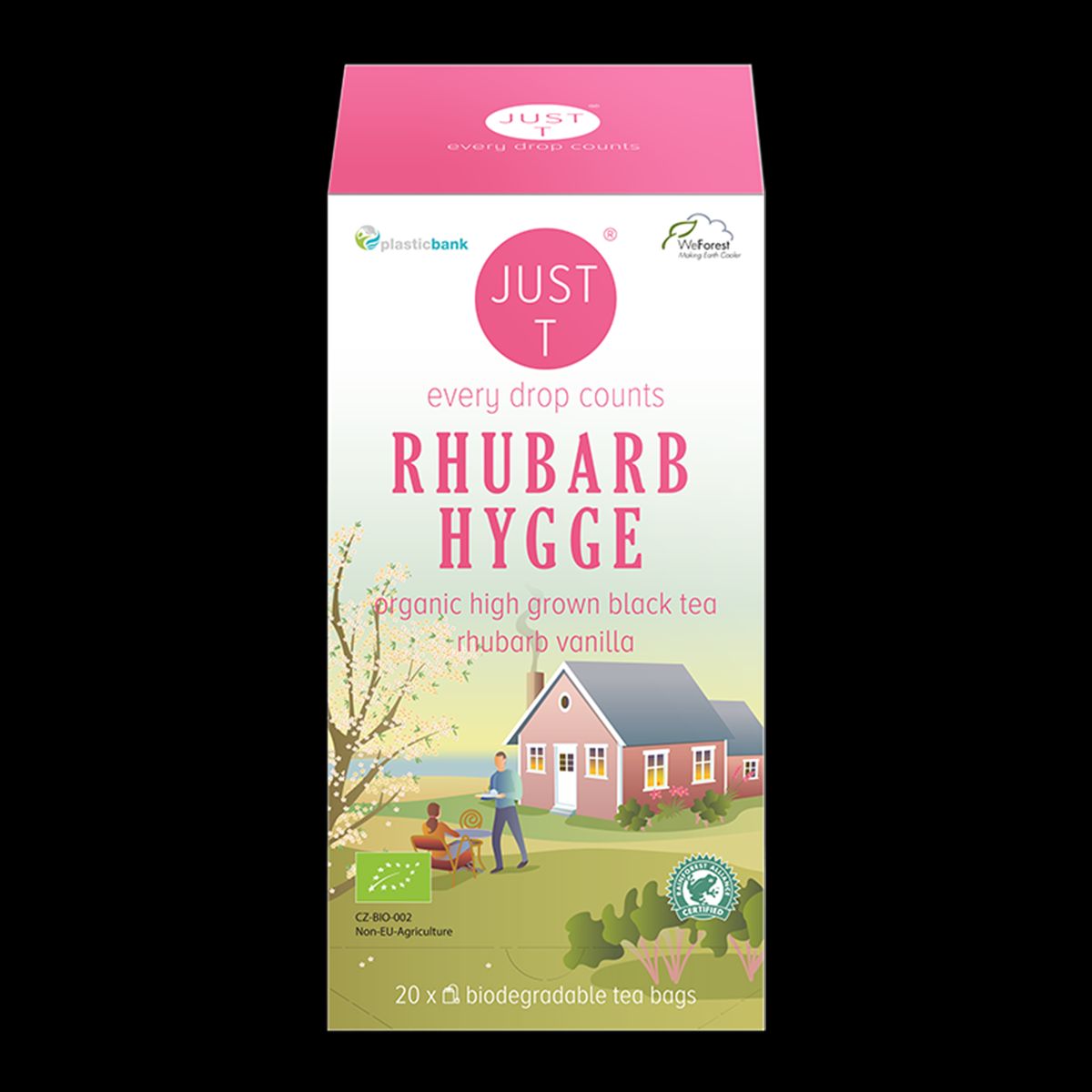 Just T Rhubarb Hygge Brev te