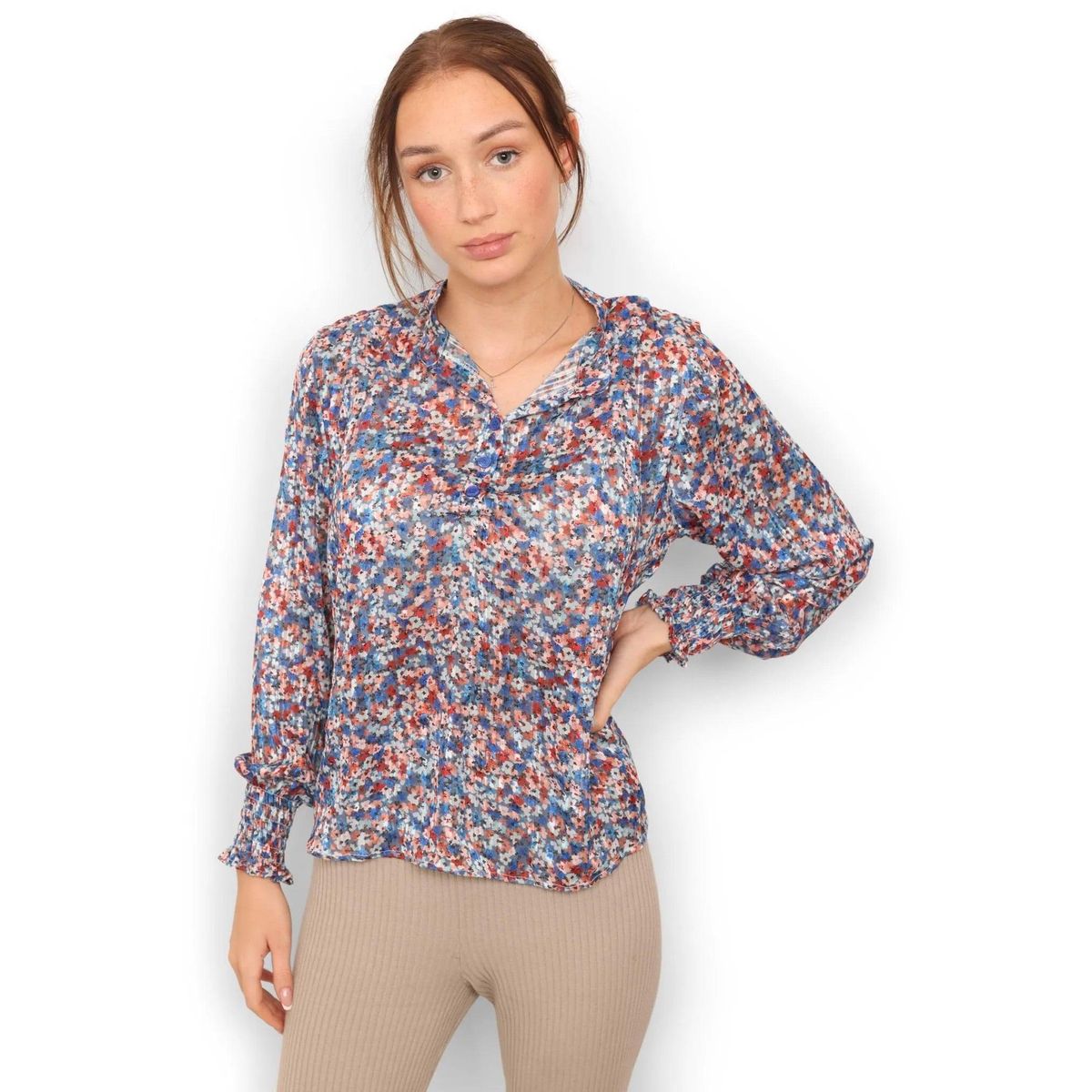 Copenhagen luxe blomster bluse 2214 - L/XL