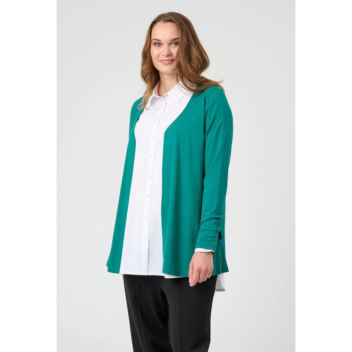 Pont neuf Clara cardigan Dark Petrol - 46