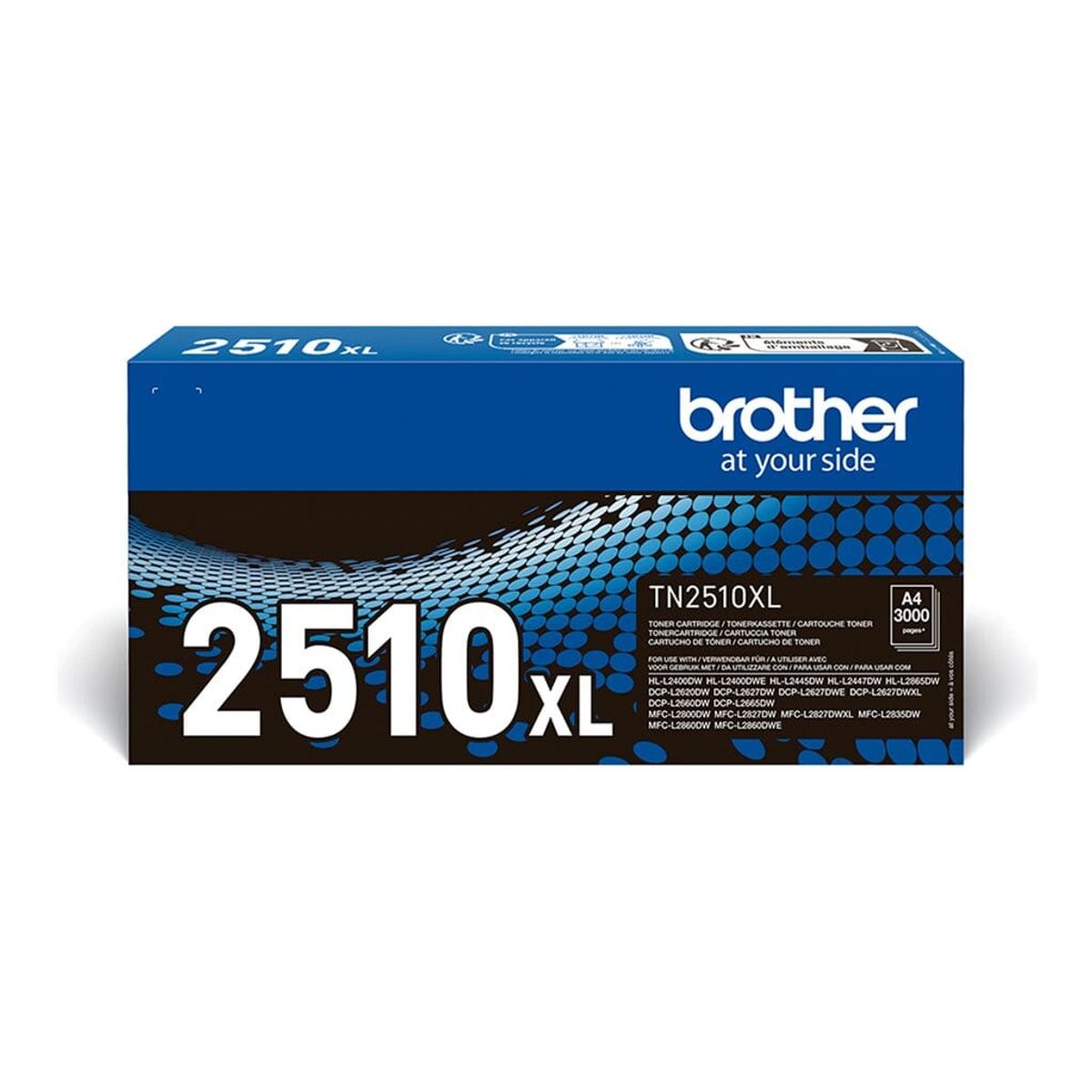 Brother TN2510XL sort toner 3.000 sider Original