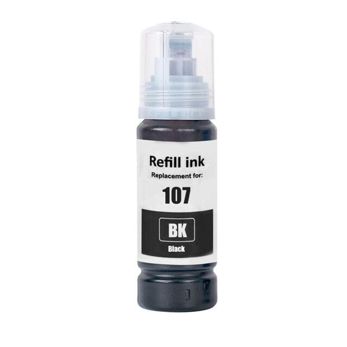 Epson 107 sort refill 70 ml C13T09B140 alternativ