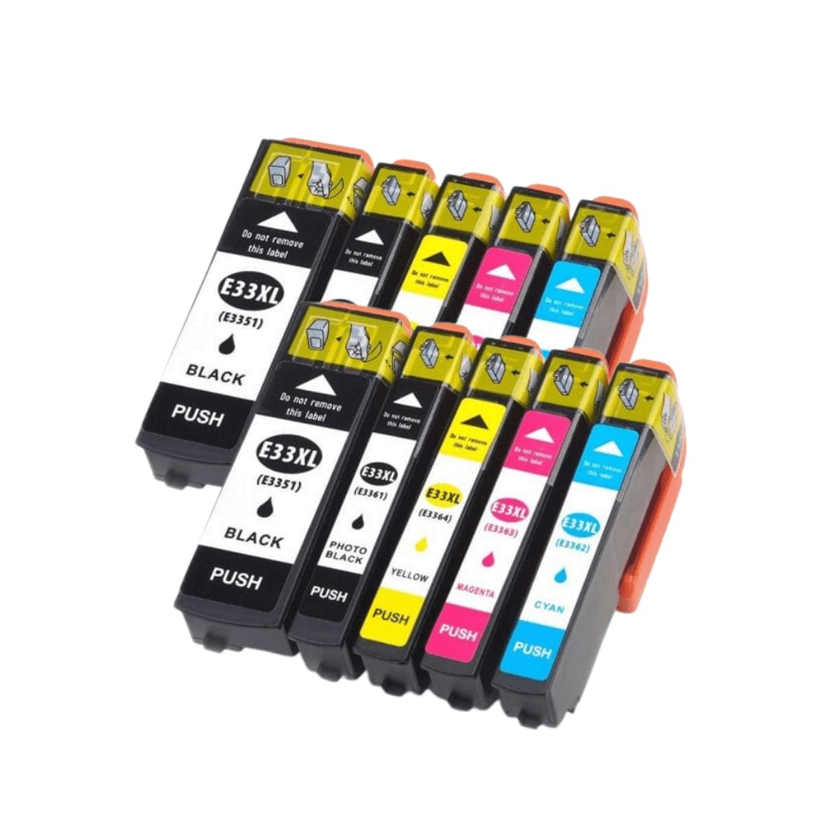 Pakke sæt Epson 33XL 2x5 farver BK-PBK-C-M-Y alternativ 156 ml