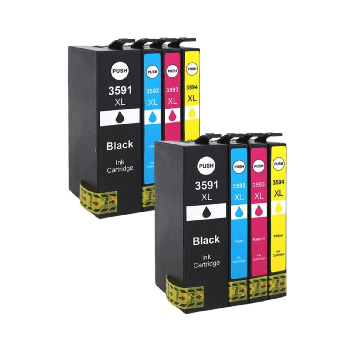 Pakke sæt Epson 35XL - 2x4 farver BK-C-M-Y alternativ 260 ml