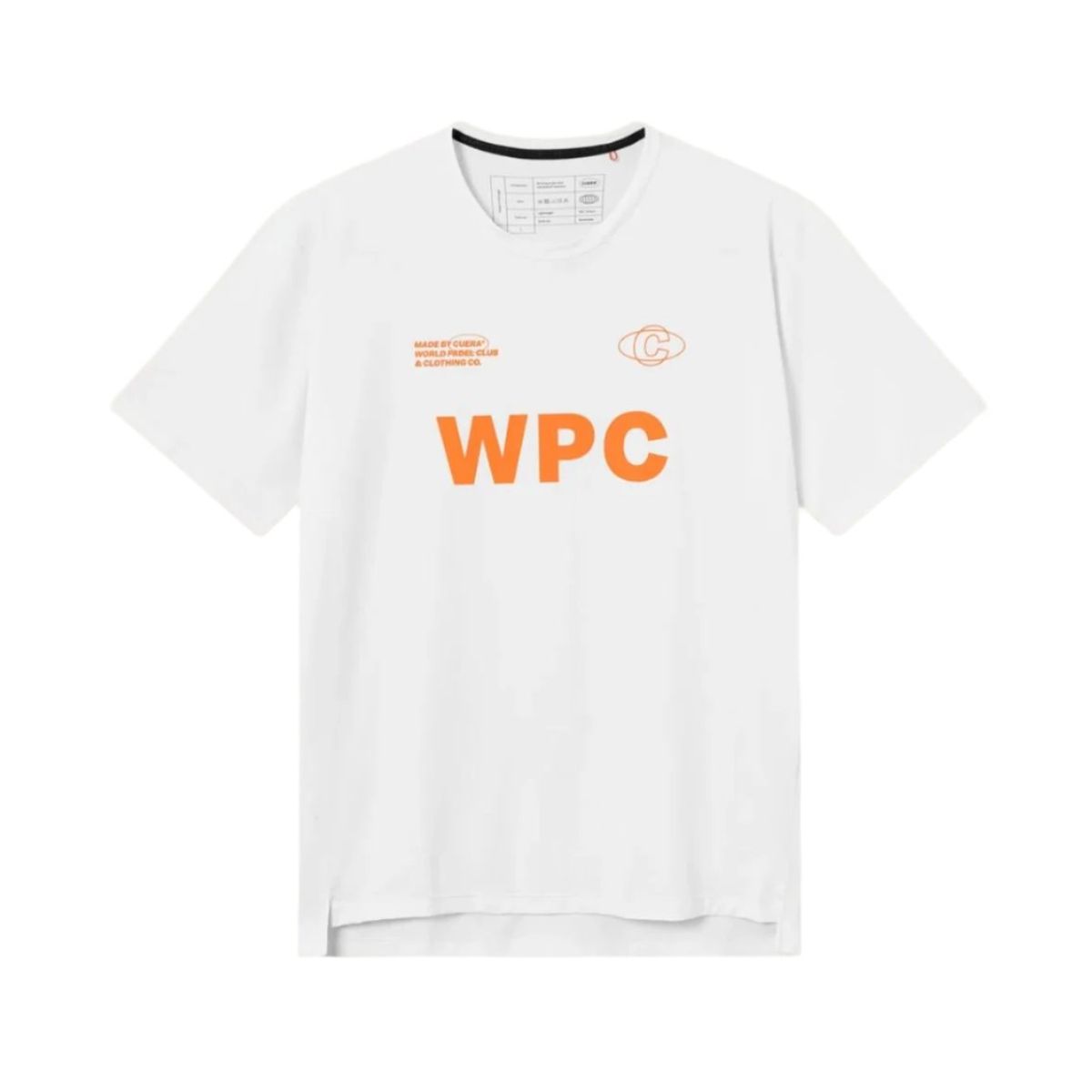 Cuera Active WPC Light Weight T-Shirt (White w. Orange) - XXL