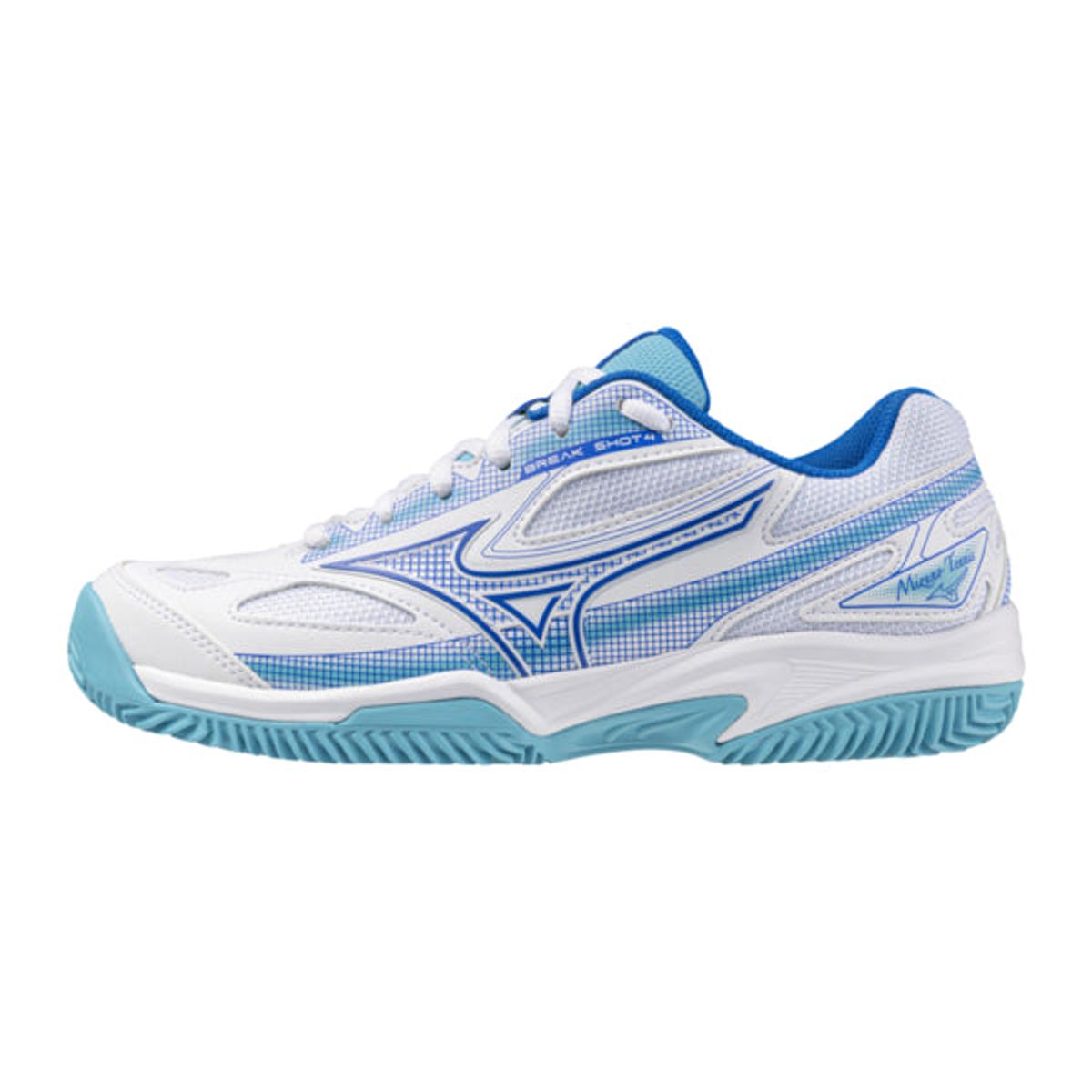 Mizuno Break Shot 4 CC Women (White/Mugen Blue/River Blue) - 40