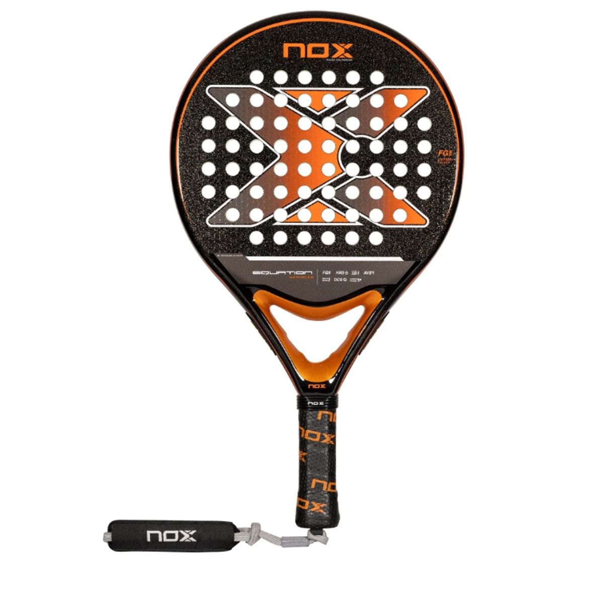 NOX Equation Advanced Padelbat (Black/Orange)