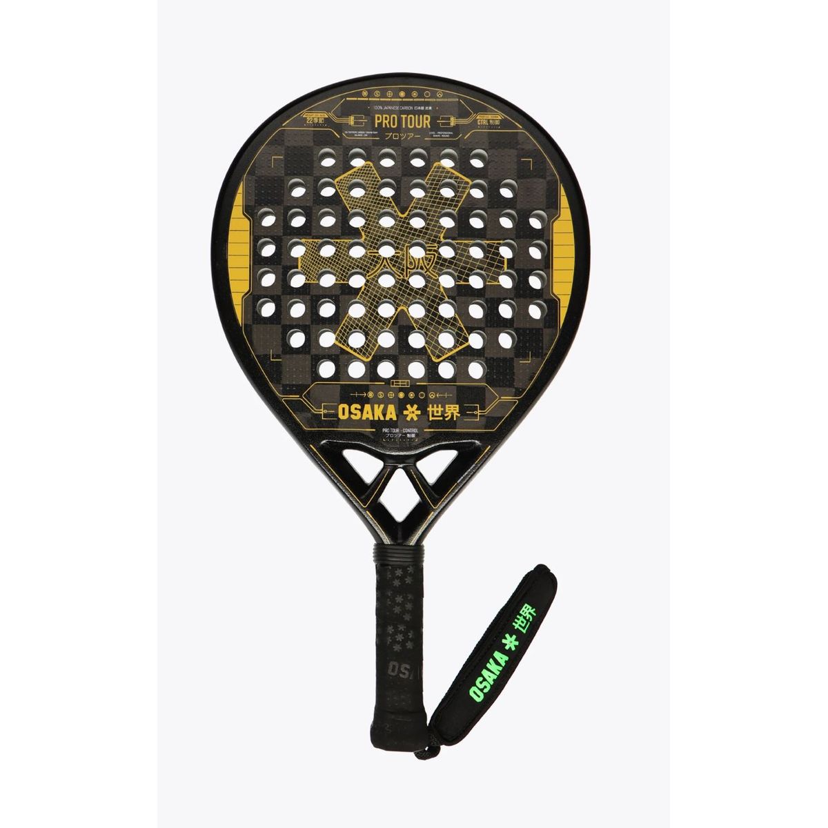 Osaka Pro Tour Control 2022 Padelbat (Orange/Black)