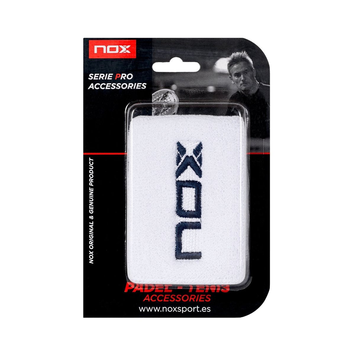 Nox Wristband 2-pak (hvid/navy)