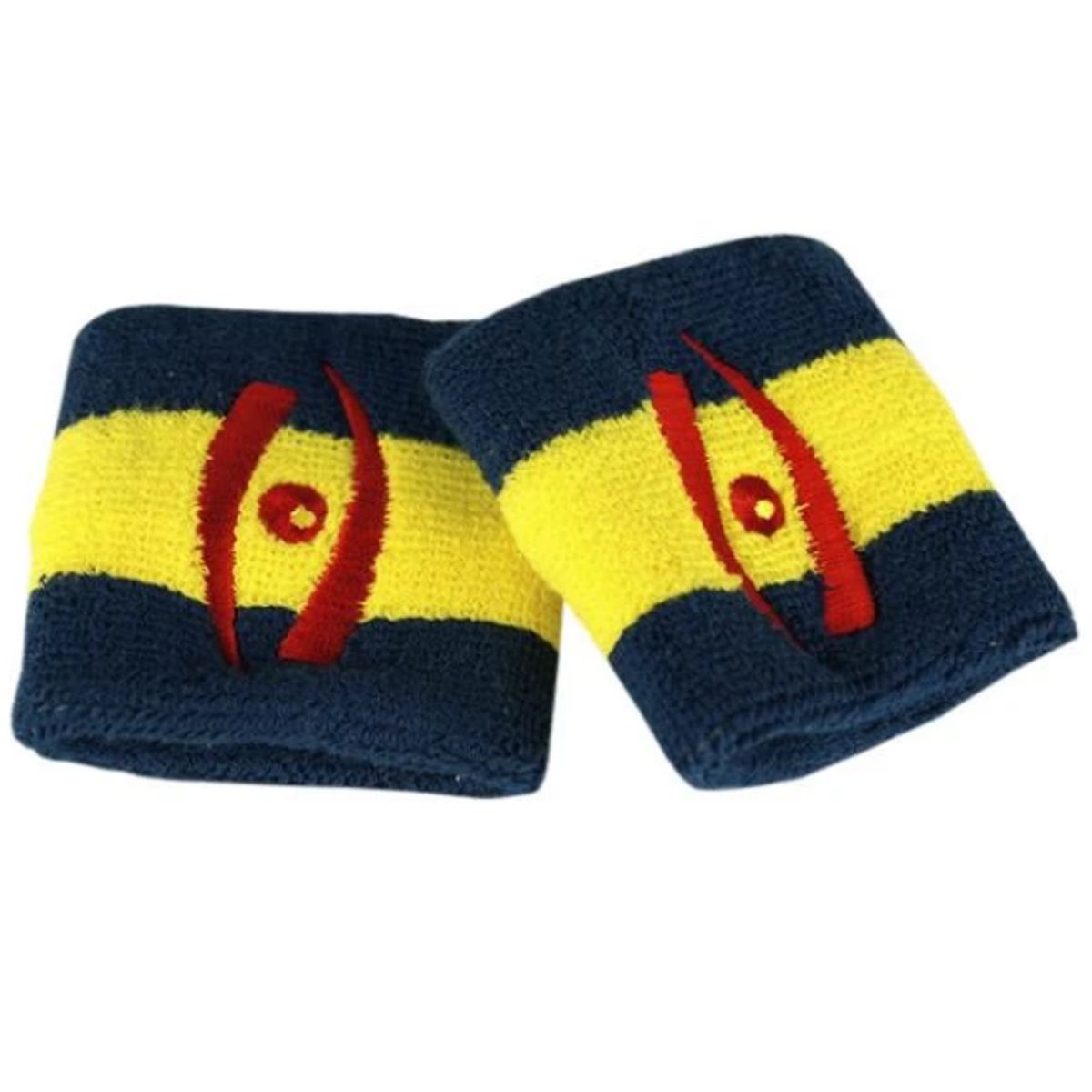 Harrow Icon Wristbands, 2-pak (Navy-Yellow)