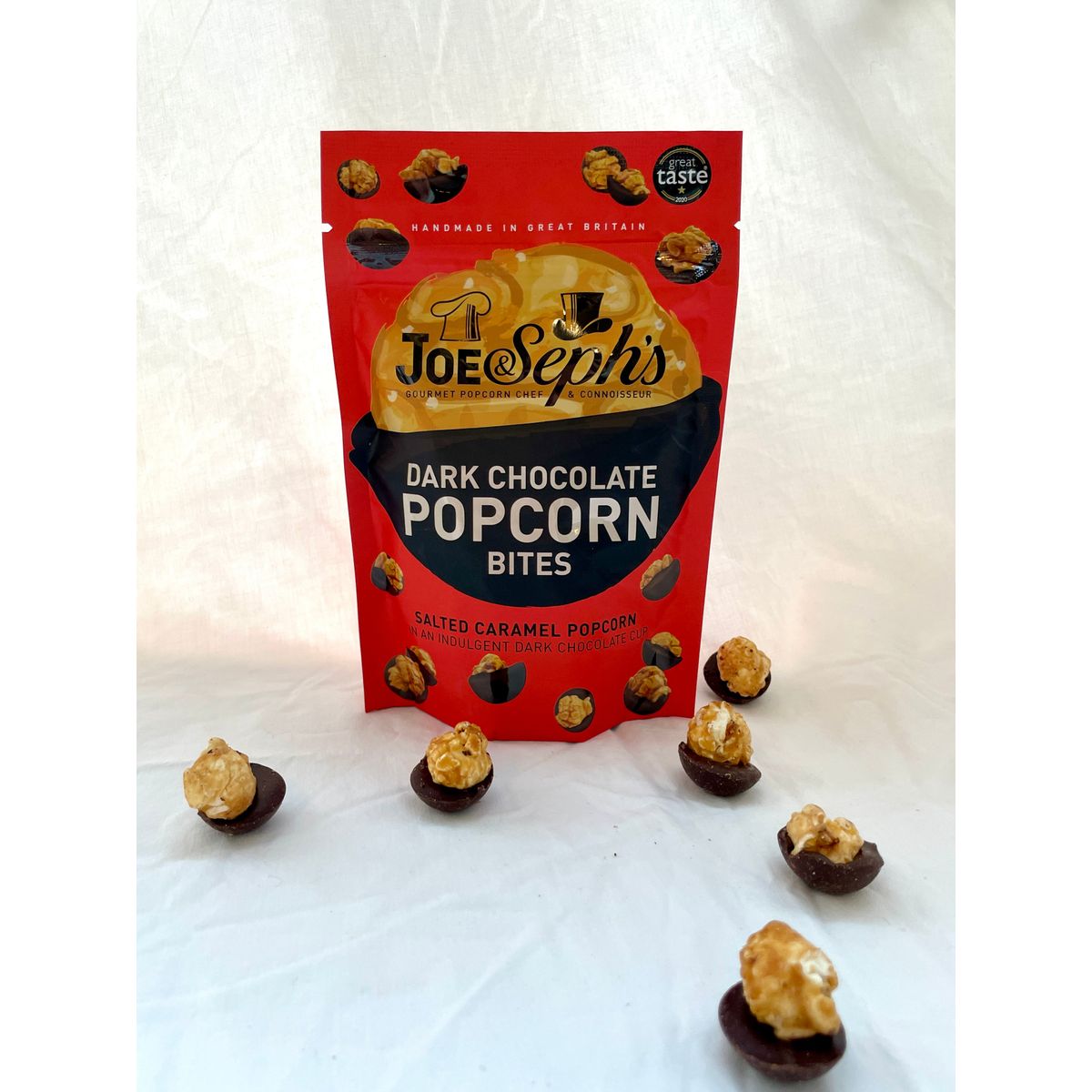 Joe & Seph's Dark Chocolate Popcorn Bites